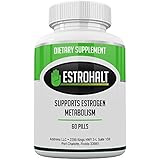 Estrohalt- Best Estrogen Blocker Pills with DIM (Diindolylmethane) and Indole-3-Carbinol (I3C) for Women &amp; Men | Natural Aromatase Inhibitor Vitamin Supplements to Help PCOS, Menopause, and PMS