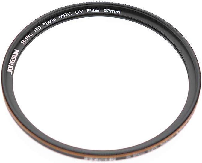 JONGSUN 62mm UV Filter, S-Pro HD Nano MRC16 Camera Ultraviolet Protection Filter, 16 Layers Multicoated, SCHOTT B270 - Image 3