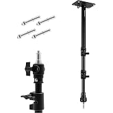 Selens Camera Wall Mount Ring Light Boom Arm, Max Length 39" | Overhead Light Mounting for Photo Studio Video Ring Light, Strobe Light, Flash, Softbox, Reflector