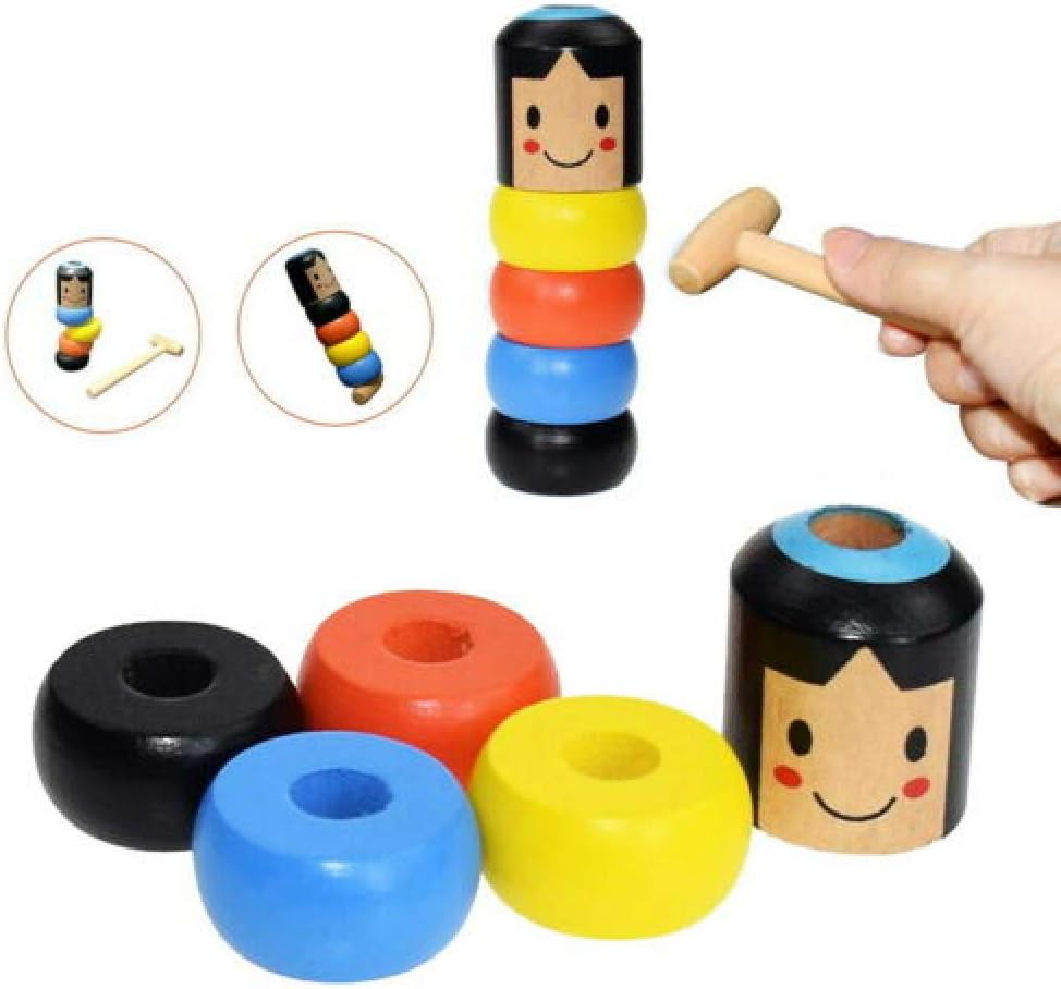 wooden stubborn man toy