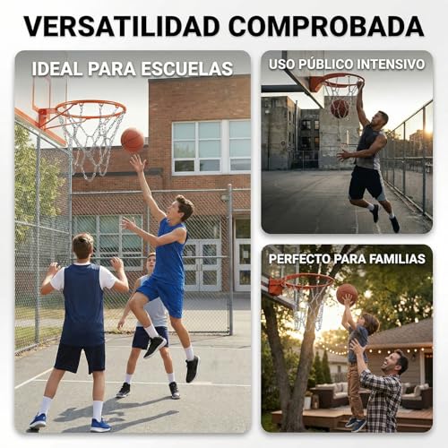 Dederwern Red de Baloncesto, Metal Red para Canasta de Basquetbol, Reemplazo de Red de Baloncesto, Compatible con la Mayoría de Canastas de Baloncesto Estándar de Interior y Exterior