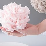 Omenluck 3Pcs Mesh Bath Shower Sponge Ball with Rope Handles Exfoliating Shower view 3
