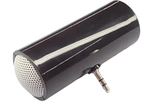 UEYGHEP Mini Speaker 3.5mm Portable Speaker Mini Amplified Speaker Plug and Play for Mobile Phones and Tablets Black