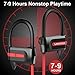 Bluetooth Headphones, Veidoo Wireless Sports In-Ear Headphones, Built-in Mic HD Stereo Noise Cancelling IPX5 Waterproof Earphones Sweatproof Earbuds for Gym Running Workout