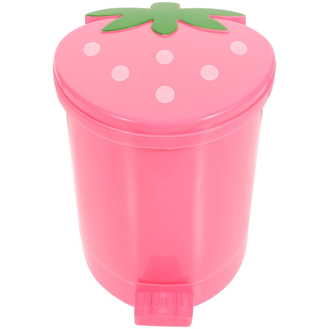 Zerodeko Mini Trash can Pink Creative Cartoon Shaped Rubbish Bin with Lid Small Desktop Wastepaper Bin for Bedroom Office Home Decor