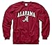 Campus Colors Adult Arch & Logo Soft Style Gameday Crewneck Sweatshirt (Alabama Crimson Tide - Crimson, X-Large)