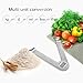 Homgeek Handy Digital Kitchen Scale  Electronic Cooking Food Scale with LCD Display, Tare and Auto 0 Resetting, Stainless Steel Platform, Battery Included
