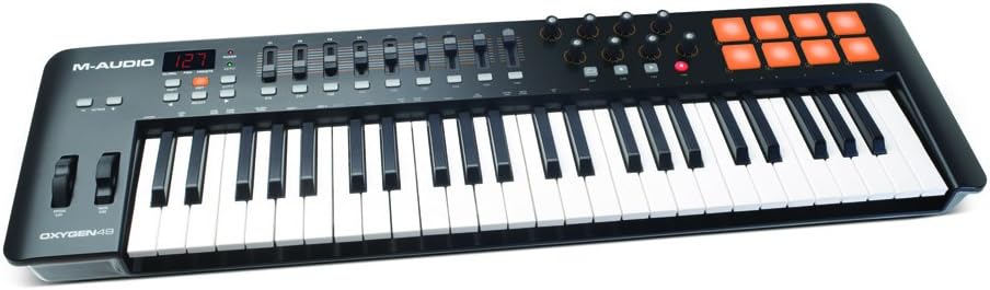 M Audio Oxygen 49 IV | 49 Key USB/MIDI Keyboard With 8 Trigger Pads & A Full Consignment of Production/Performance Ready Controls