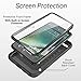 YOUMAKER Case for iPhone 8 Plus & iPhone 7 Plus, Full Body with Built-in Screen Protector Heavy Duty Protection Shockproof Slim Fit Cover for Apple iPhone 8 Plus (2017) 5.5 Inch - Black