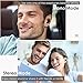 HolyHigh Wireless Earbuds Bluetooth 5.0 Headphones Hi-Fi Stereo Sound Earphones with Lightweight Portable Charging Case Built-in Mic for iOS, Android (Black)