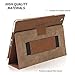 Snugg iPad 2 Case - Smart Cover with Kick Stand (Distressed Brown Leather) for Apple iPad 2