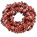 SUNYIK Red Jasper Tumbled Chip Stone Irregular Shaped Drilled Loose Beads Strand for Jewelry Making 32-33
