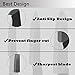 Dwave Ceramic Knife Set 3-Piece (Includes 6-inch Chef's Knife, 5-inch Utility Knife and 4-inch Fruit Paring Knife), with 3 Knife Sheaths for Each Blade (Black Blade)