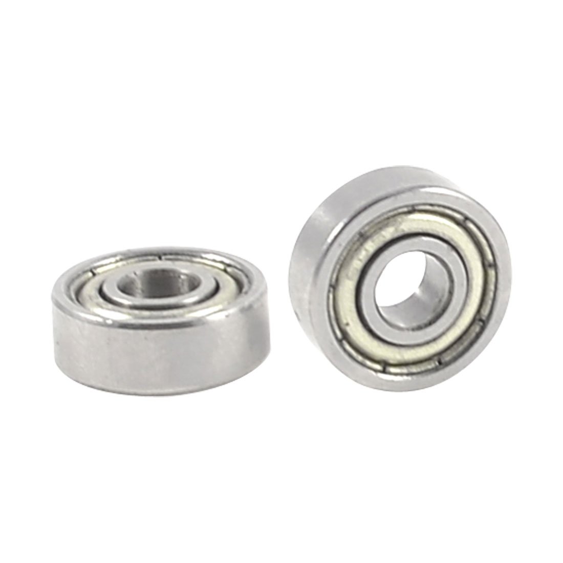 Sourcingmap 14mm x 5mm x 5mm Single Row Deep Groove Ball Bearing 605Z 2 Pcs