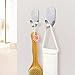 Adhesive Hooks Wall Hooks Hangers Stainless Steel Waterproof Towel Hooks Holder for Hanging Keys, Robe, Coat, Towel, Bags, Home, Kitchen, Bathroom-6 Pack