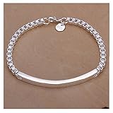NYKKOLA New Fashion Beautiful 925 Silver Classic Hand Chian Bracelet Bangle