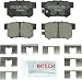 Bosch BC537 QuietCast Premium Ceramic Disc Brake Pad Set For: Acura CL, CSX, ILX, RSX, TL, TSX, Vigor; Honda Accord, Civic, CR-Z, Prelude, S2000; Suzuki Kizashi, SX4, Rear primary