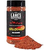 Lane's Spellbound Hot Sweet and Spicy Pork Rub Seasoning, All-Natural Butt Rub Seasoning, Rib Rubs for Smoking and Grilling, Made in USA, 12 Oz