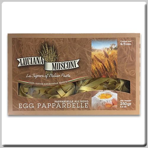 Luciana Mosconi Egg Pasta Pappardelle 8.8 Oz (Pack of 3)