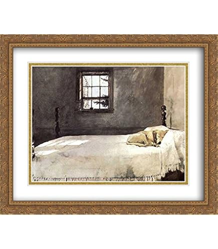 Amazon.com: Master Bedroom, c.1965 33x26 Framed Art Print by Wyeth