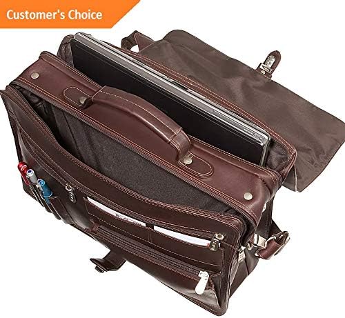 Sandover Piel Flap/Handle Portfolio 3 Colors Non-Wheeled Business Case NEW | Model LGGG - 6707 |