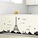 Ussore Eiffel Tower Removable Decor Environmentally Mural Wall Stickers Decal Wallpaper For Kids Home living room bedroom bathroom kitchen Office