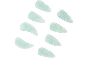 SWOOMEY Guzheng Finger Picks Set Professional Dual-Sided Resin Finger Protectors for Beginners and Performers Light Green