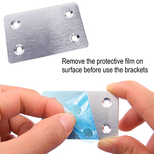 2 Quality+Yes+Stainless+Straight+Brackets