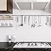 Ruzels Brushed Stainless Steel Locking Kitchen Tongs 9 Inch & 12 Inch Set of 2