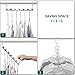 Meetu Space Saving Metal Clothes Hangers 6X2 Slots Magic Hook Design Closet Organizer (Pack of 8)