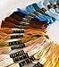 LAOZHOU Cross Stitch Floss 50/100 Skeins Premium Rainbow Color Embroidery Floss Sewing Threads (100 Skeins)
