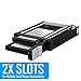 Kingwin SSD/HDD Internal SATA Tray-Less Hot Swap Mobile Rack Cage for Dual 2.5” SSD/HDD. Hard Drive Backplane Enclosure,Support SATA I/II/III & SAS I/II 6 Gbps Performance [Optimized for 2.5” SSD/HDD]