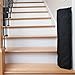The Stair Barrier Baby and Pet Gate – Wall-to-Banister- Retractable Fabric Safety Gate Wide and Regular Sizes - Made in the USA – Black