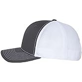 apparel-wear.com Richardson 112 Structured Classic Trucker Snapback Custom Box (US, Alpha, One Size, Charcoal/White)