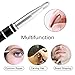 Razor Pen Kit for Hair Art, SYU Professinal DIY Hair Tattoo Tool for Hair Cut Design, Eyebrow Shaping, Beard Shaping. Included 10pcs Blades and 1pc Tweezer for Barber Hairdresser Women Man Home Salon