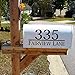 Reflective Mailbox Numbers Maribeatty Personalized White Mailbox Decal House Vinyl Address Sign