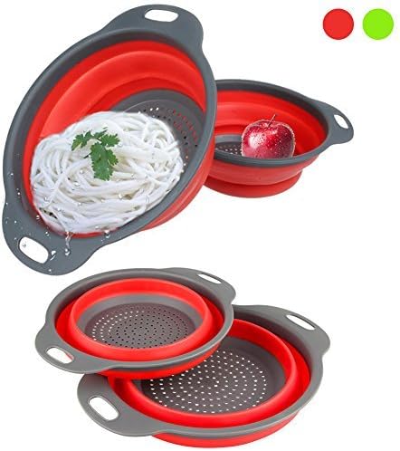 2 Collapsible Colanders Set(Strainers)