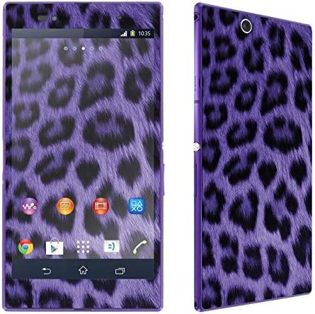 Sony Xperia Z Ultra LTE C6806 Phone Skin - [SkinGuardz] Full Body Scratch Proof Vinyl Decal Sticker with [WallPaper] - [Purple Cheetah] for Sony Xperia Z Ultra LTE C6806