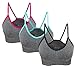 AKAMC Women's Cross Back Sport Bras,Adjustable Straps Padded Criss Cross Cropped Bras for Yoga Workout Fitness