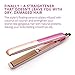 Lee Stafford Professional Hair Straightener/Flat Iron - Coco LoCo Ceramic Straightening Irons - Variable Temperature Control - Floating Plates - Pink Styler