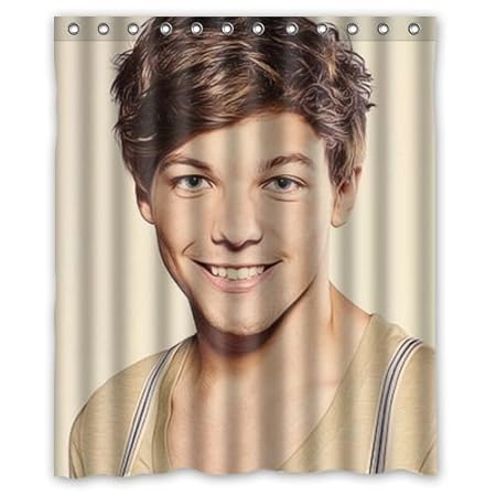 Elegant Louis Tomlinson One Direction Shower Curtain Amazing