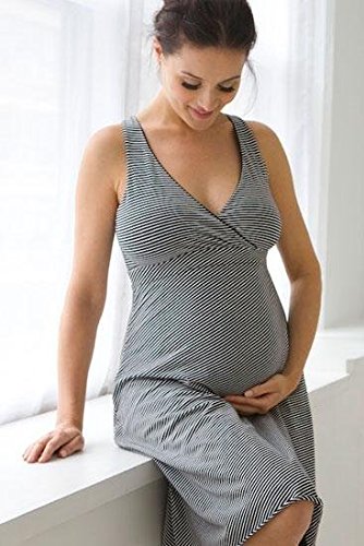 Belabumbum Before & After Reversible Dress - Black/Black Stripe-Medium