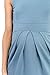 LaClef Womens Front Pleat Knee Length Midi Maternity Dress (Medium, Turquoise)