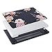 MOSISO Compatible with MacBook Pro 13 inch Case with CD-ROM (Model: A1278, Old Version Release 2012-2008), Plastic Peony Hard Shell Case & Keyboard Cover Skin & Screen Protector, Black