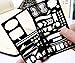 GSS Designs Pack of 3 Plastic Planner Stencils Journal/Notebook/Diary/Scrapbook DIY Drawing Template Stencil 4x7 Inch (SL-001)