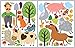 Farm Animal Barnyard Wall Decals for Kids - Farming Baby Room Children Stickers for Toddlers Bedroom - Animal Wall Decor Nursery Art [>40 Art playroom clings] + Free Bird Gift!