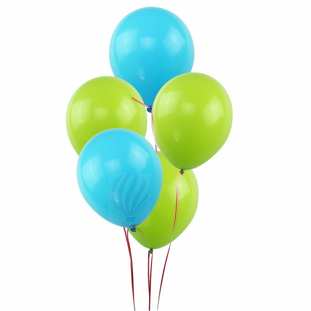 Hkballoons Light Green Light Blue Pack Of 50 Birthday
