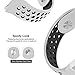 UMTELE Compatible for Fitbit Ionic Band, Two-Toned Perforated Strap Breathable Accessory Wristband with Quick Lock&Release Buckle Replacement for Fitbit Ionic Smart Watch, Large, White/Black