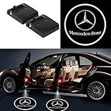 ffomo Bearfire 2 Pcs Wireless Car Door Led Welcome Laser Projector Light Ghost Shadow Light Lamp Logos for Benz