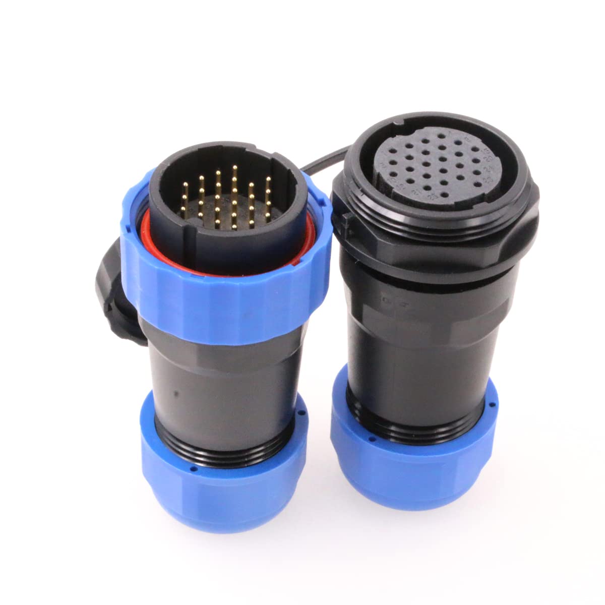 Eonvic SD28 26Pin Waterproof Aviation Connector 28mm IP68 5A 250V Docking Plug Socket Industrial Circular Connector Mating Plugs — image 1